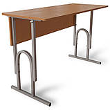 Парта шкільна П-подібна регульована за висотою з передньою панеллю, фото 4