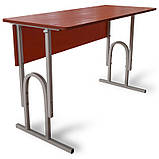 Парта шкільна П-подібна регульована за висотою з передньою панеллю, фото 5