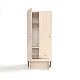 Шафа для роздягалки двосекційна з лавкою (620*250*1400h), фото 8