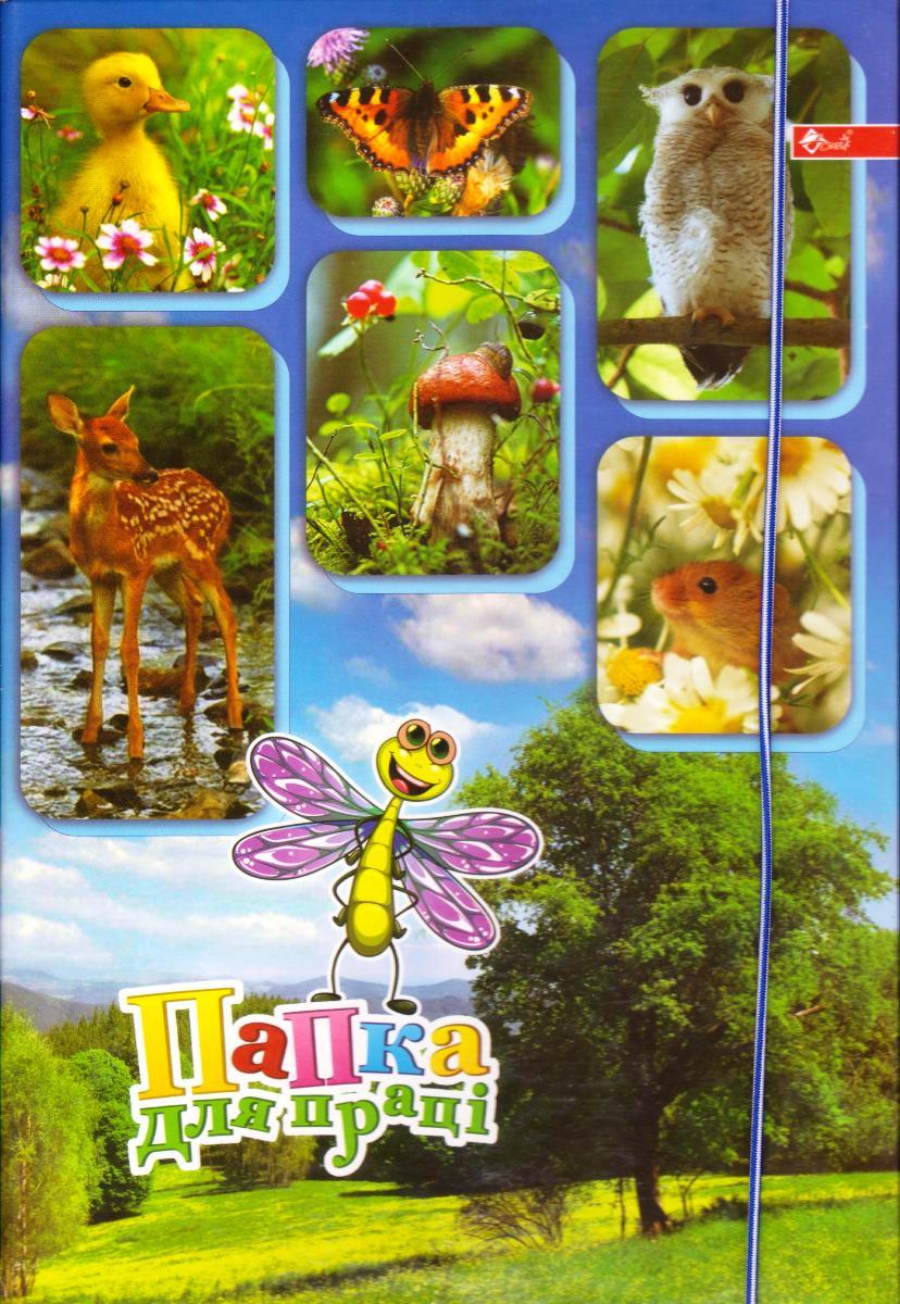 Папка для праці А4 на гумці "Фауна"