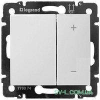 Механізм світлорегулятора натискного 60-600Вт білий 770074 Legrand Valena