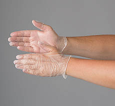 Рукавички вінілові, припудрені Polix PRO&MED 100 шт. розмір S,M, L,XL