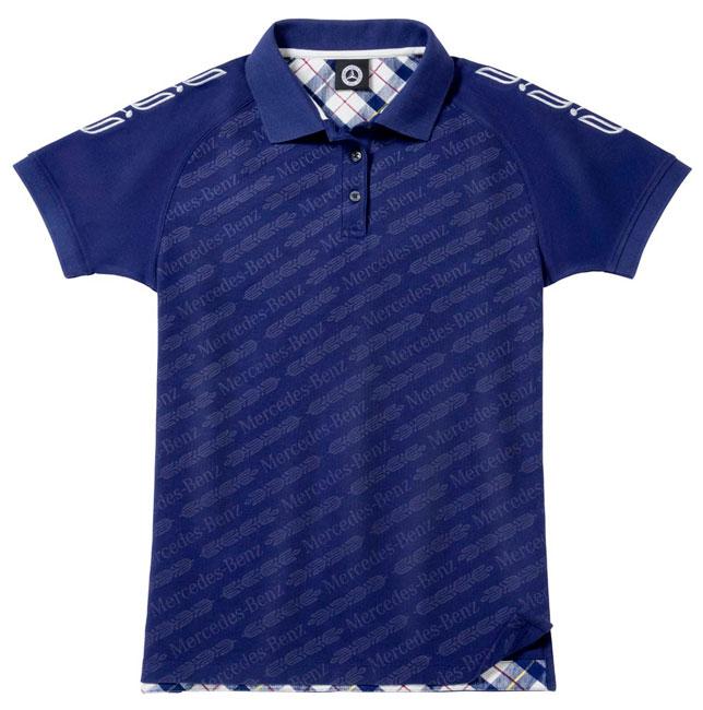 Жіноча сорочка-поло Mercedes Women's Polo Shirt, Classic, Navy (B66041582)