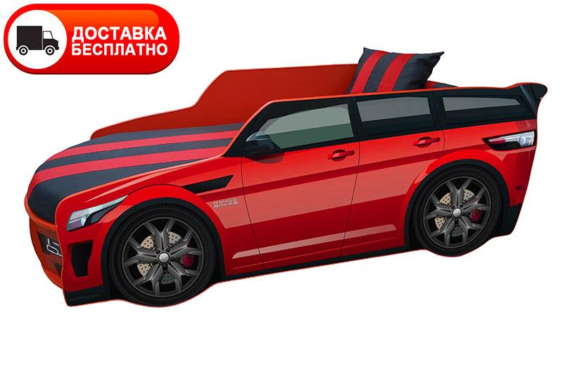 Ліжко для машини серія Преміум-модель Range Rover P 001 червоний зі спортивним матрацом