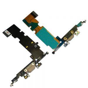 Шлейф для iPhone 8 Plus, з роз'ємом зарядки, з мікрофоном, золотистий, фото 1