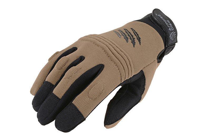 Rękawice taktyczne Armored Claw CovertPro - half tan [Armored Claw] (для страйкболу)