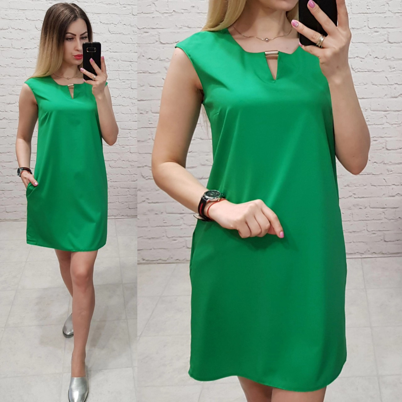 Сукню (747/1)зелений / зелений / зеленого кольору, фото 1