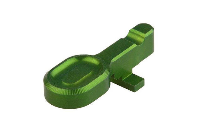 Bolt-catch CNC для приводів M4 / M16 - Green [Retro Arms] (для страйкболу), фото 1