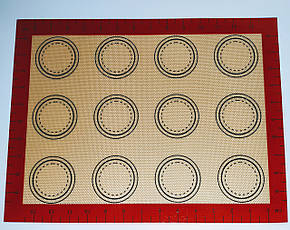 Професійний силіконовий килимок для випічки армований з розміткою 40*30 см