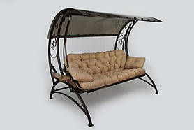 Садові гойдалки Парадіз Paradise матрац  Зелений Kompred vg03/4