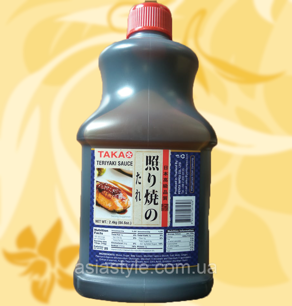 Соус Теріякі, Соус Терияки, Teriyaki Sauce, Takao, 2.3 кг, Таїланд, SaЧ