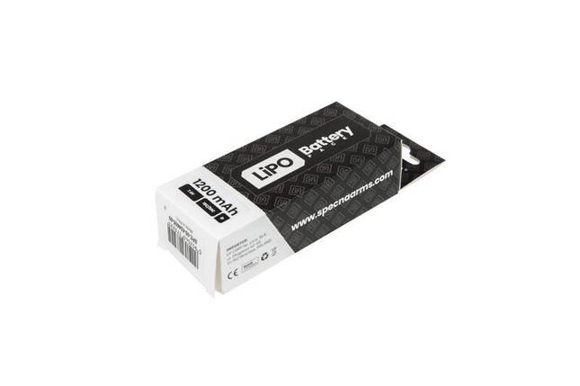 Акумулятор LiPo 7,4V 1200mAh 15/30C — 2 модульний — T-Connect (Deans) [Specna Arms] (для страйкболу), фото 2