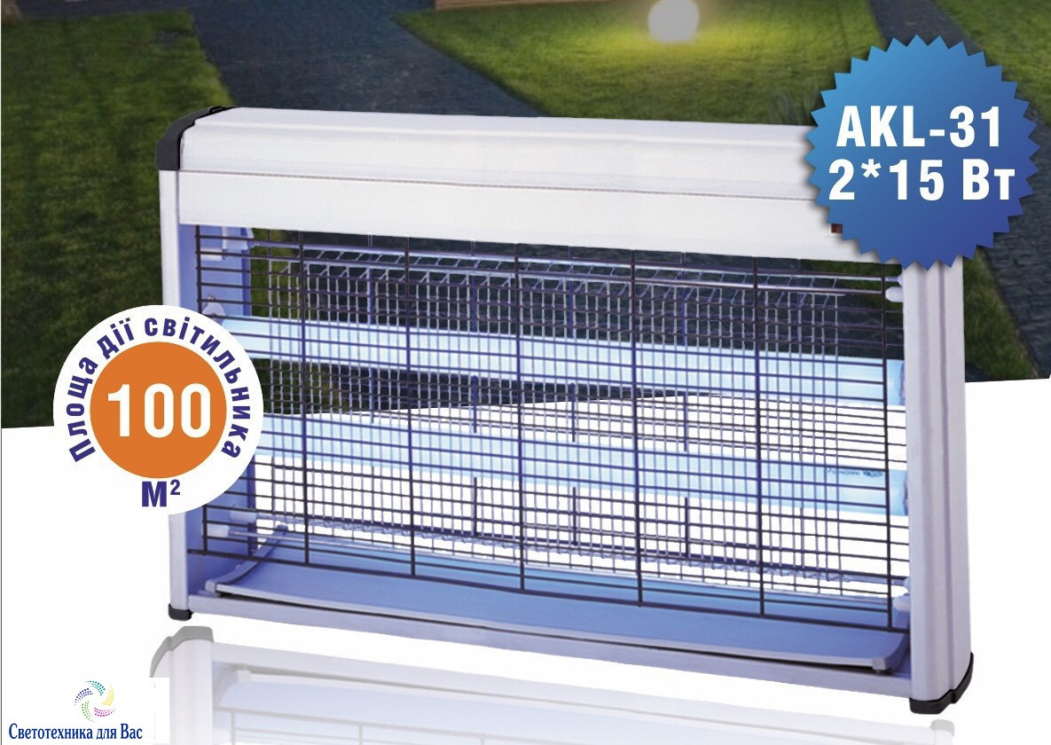 Пастка (знищувач) комах Delux AKL31 S до 100 м. кв., 2*15вт 90011593
