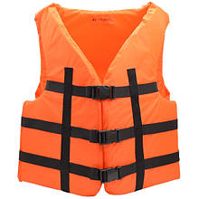 Рятувальний жилет Оранж 90-110 кг - сертифікований водовідштовхувальний яскравий для безпеки на воді