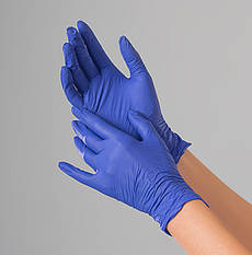 Рукавички нітрилові Purple Blue Polix PRO&MED 100 шт. розмір XS, S, M, L, XL