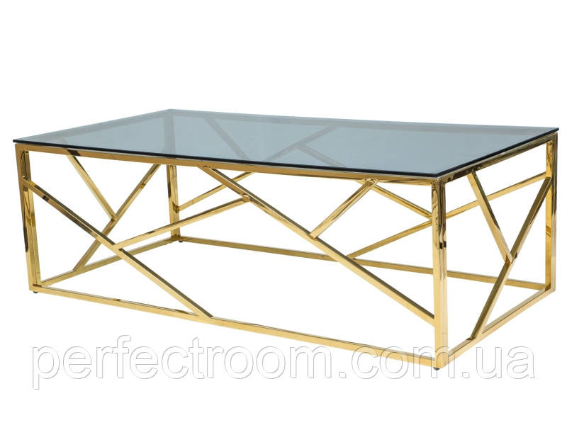 Журнальний столик Signal ESCADA A золото — 60x120x40 см