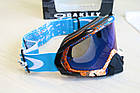 Маска Oakley Mayhem Pro Tagline Orange/Blue Лінза Black Ice Iridium, фото 6