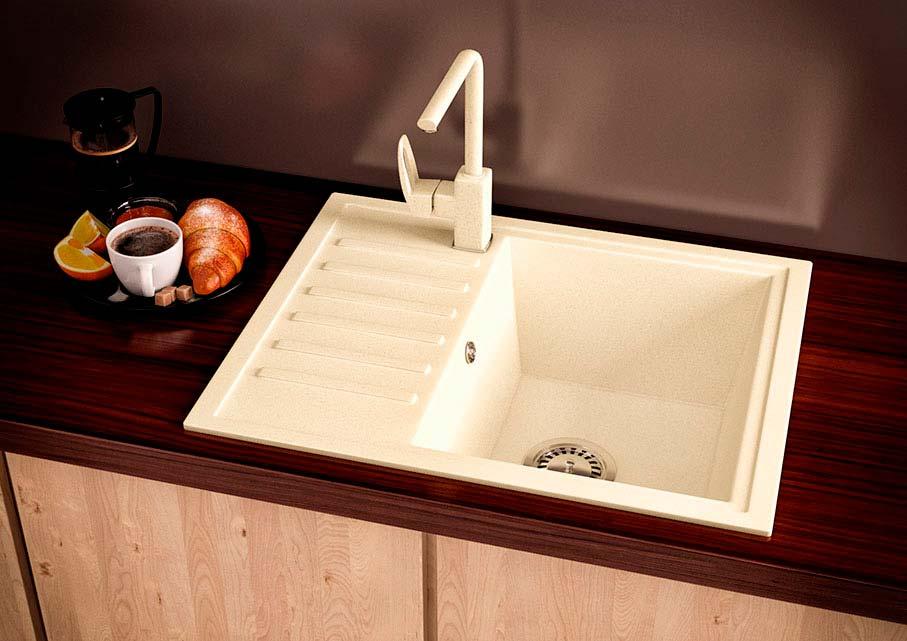 КУХОННА МОЙКА ГРАНИТНА ASKANIA MASTER БАЖОВИЙ