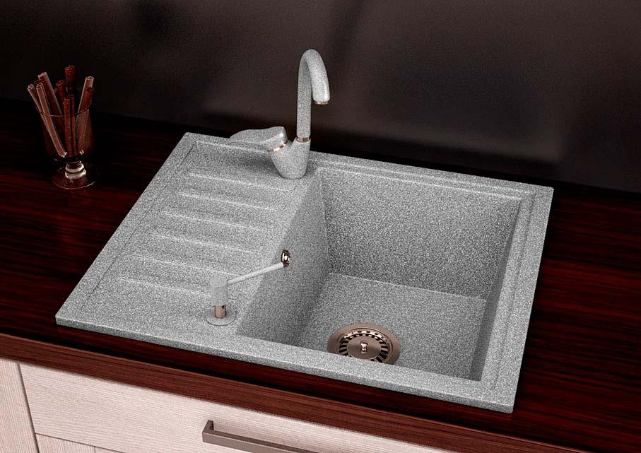 КУХОННА МОЙКА ГРАНИТНА ASKANIA MASTER СІРИЙ