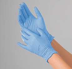 Рукавички нітрилові Sky Blue Polix PRO&MED 100 шт. розмір XS, S, M, L, XL