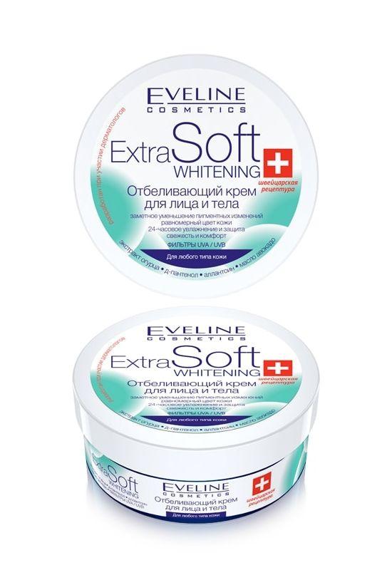 Крем для обличчя та тіла відбілюючий Eveline Cosmetics Extra Soft Whitening 200 мл