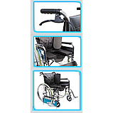 Коляска інвалідна зі санітарним обладнанням Heaco Golfi G 120, фото 2