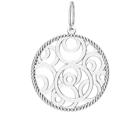 Подвеска - кулон женская серебряная Circles