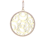 Підвіска - кулон срібна жіноча Circles, фото 2