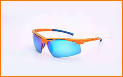 Велосипедні окуляри сонцезахисний Жовтогарячий