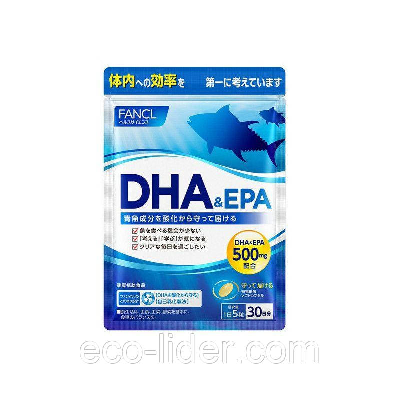 Поліненасичена жирна кислота Омега-3 (DHA+EPA) Fancl, Японія