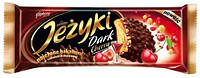 Печенье Jezyki Dark cherry Goplana, 140 гр