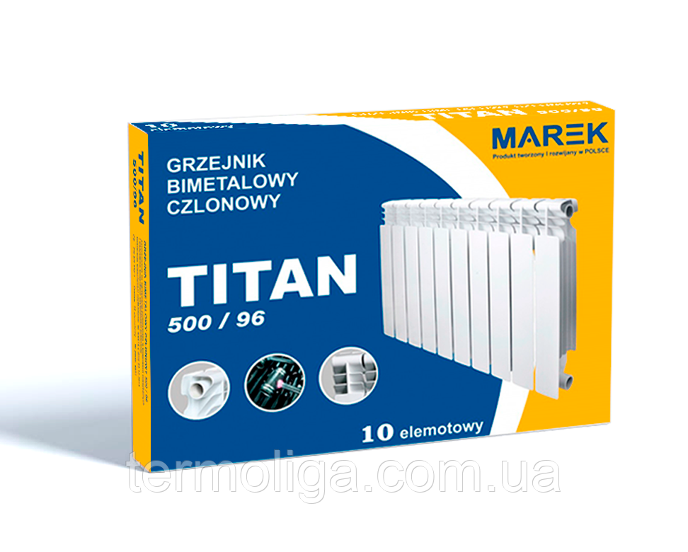 Радіатор Marek Titan 500x96 Біметалевий (Секційний)