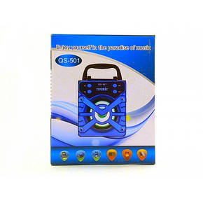 Портативна колонка Bluetooth QS-501, фото 4