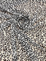 Шифон принт (ш 150 см) леопардовый для платьев ,блузок, сценических костюмов, юбок