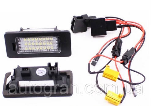 Діодна підсвітка номера Skoda Octavia A7, Superb 2009- combi, Rapid, Fabia 2010-, фото 1