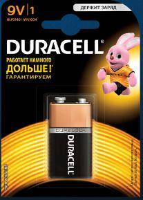 Батарейка DURACELL Basic Alkaline 9V (Крона), щелочная, цена 122 грн ...