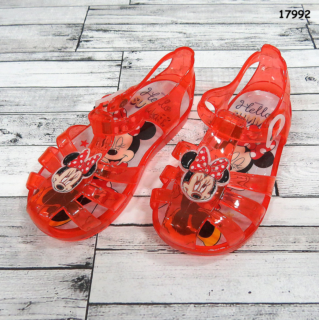 Силіконові сандалі Minnie Mouse для дівчинки. 23, 24, 25, 27