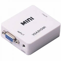 Конвертер перехідник відеосигналу VGA to HDMI + аудіо