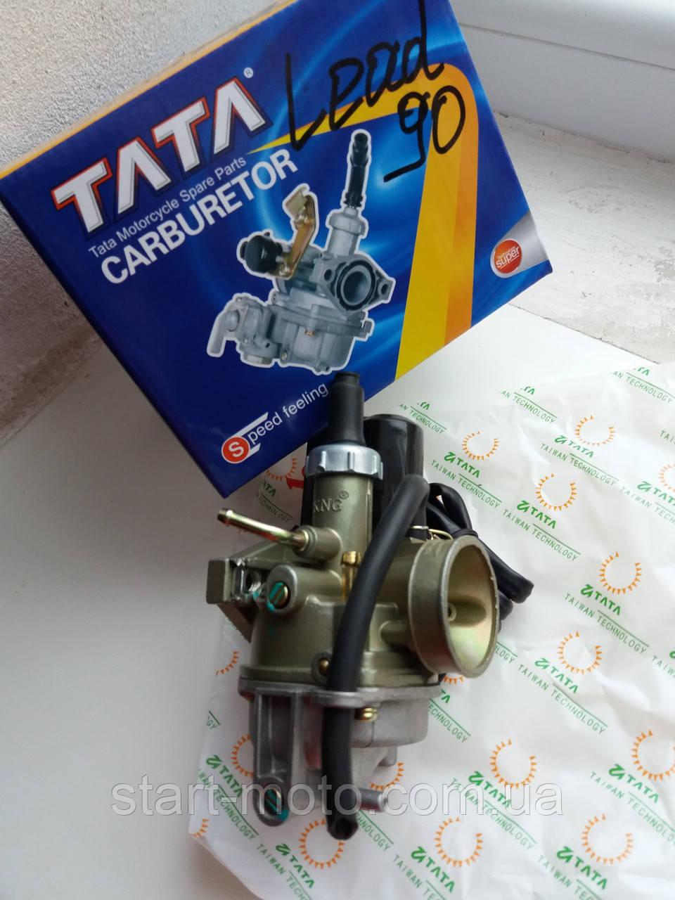 Карбюратор в зборі HONDA LEAD 90cm3 (фірма TATA)