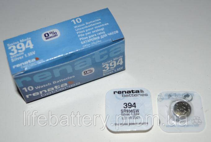 Батарейка годинникова Renata 394 (SR-936SW, SR-936) AG9 1х1шт /1/10шт ...