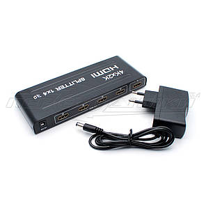 Splitter HDMI 1x4 v1.4, метал, фото 2
