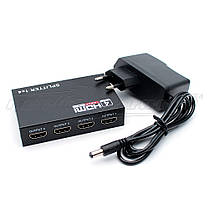 HDMI Splitter 1x4 v1.4,3D, 1080P, метал, фото 4