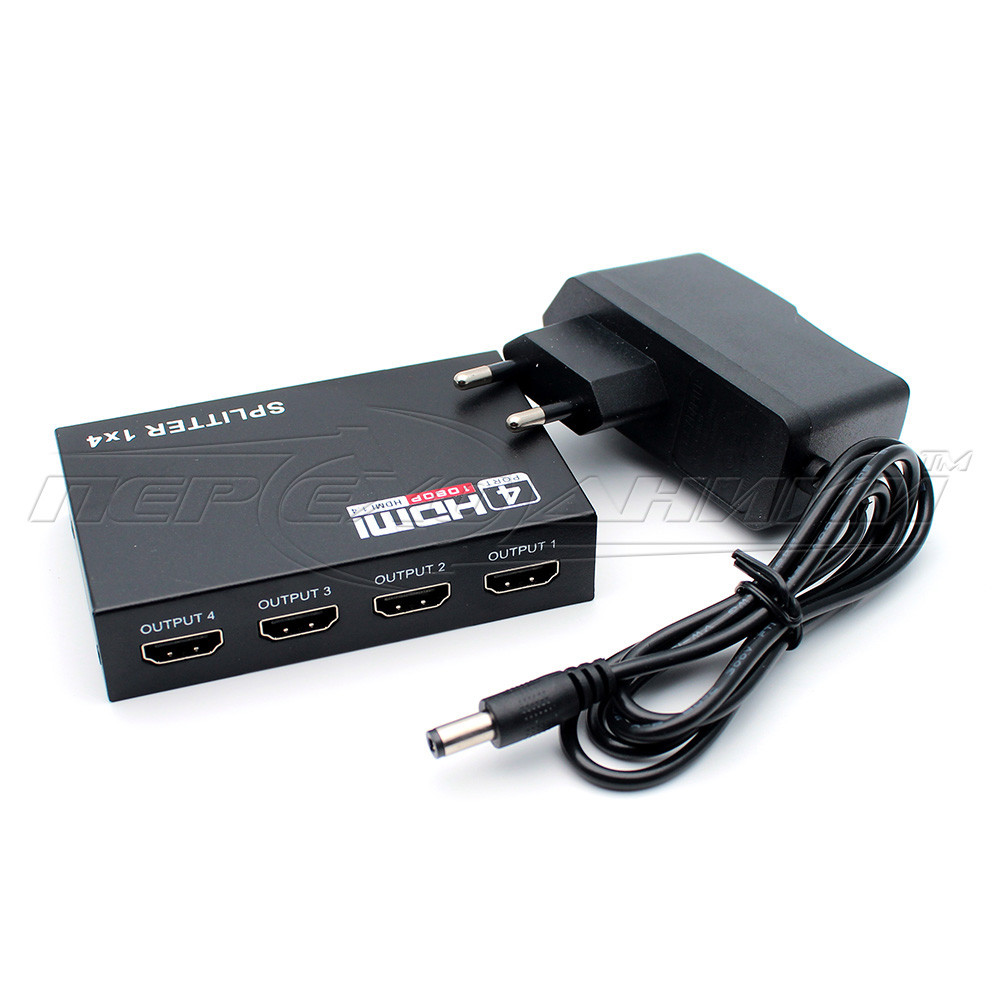 HDMI Splitter 1x4 v1.4,3D, 1080P, метал - фото 3 - id-p956280327