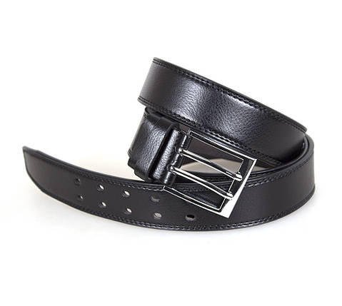 Чоловічий ремінь Dovhani DH3503-8BLACK-555 140 см Чорний, фото 3