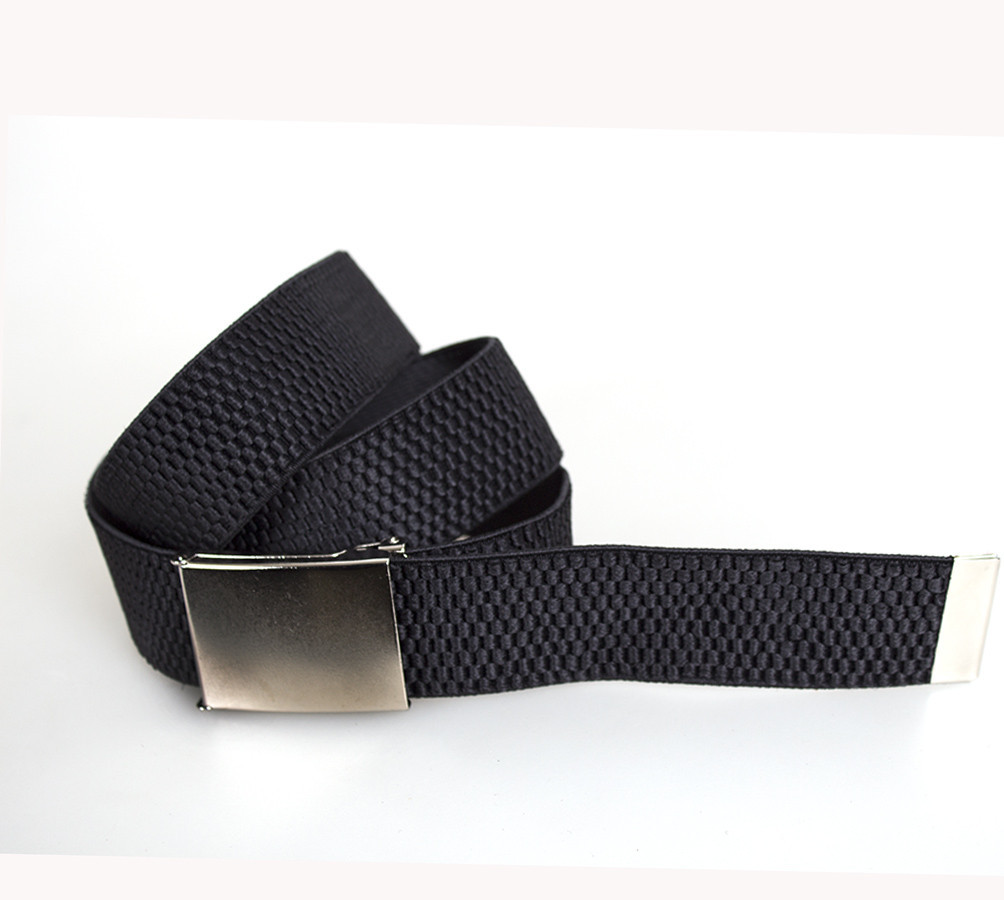 Текстильний чоловічий ремінь Dovhani DH3503-18BLACK-555 115 см Чорний