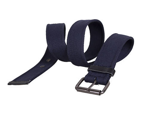 Текстильний чоловічий ремінь Dovhani E5698-12BLUE-555 115-130 см Синій, фото 2