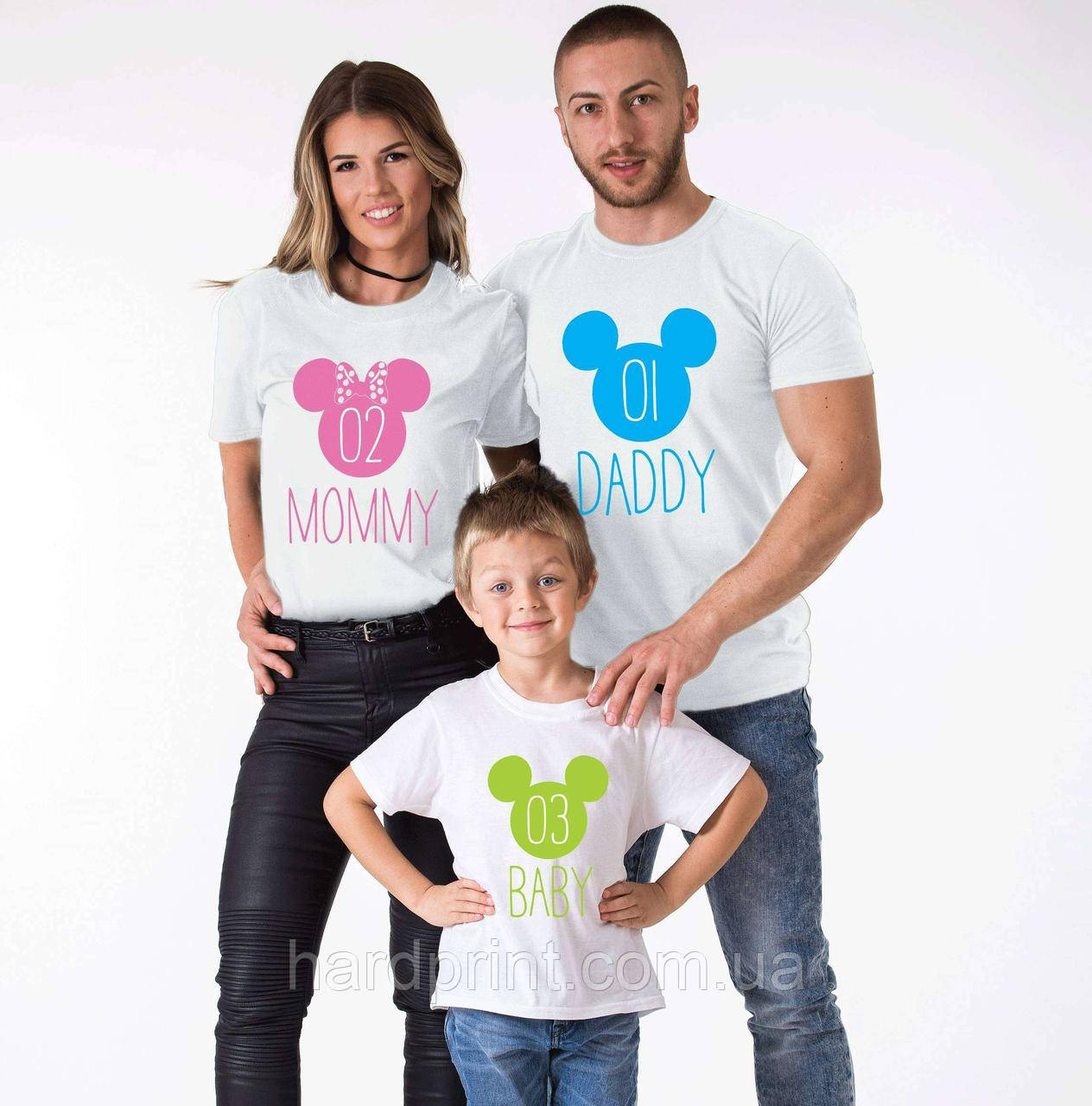 Футболки. Family Look. Футболки для всієї родини. Міккі і Мінні МАУС