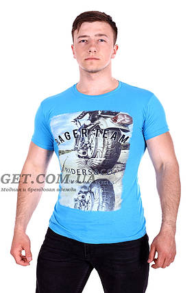 Чоловіча футболка Ranget Team турція колір блакитний (f214/3) XL, фото 1