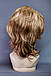 Жіноча перука з натурального волосся середньої довжини каскад колір русий з білим, фото 3