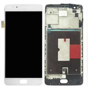Дисплей (екран) для OnePlus 3 (A3003)/3T A3010 + тачскрін, білий, з передньою панеллю, оригінал
